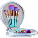 10 PIECE VEGAN MERMAID BRUSH SET WITH CLAM CASE